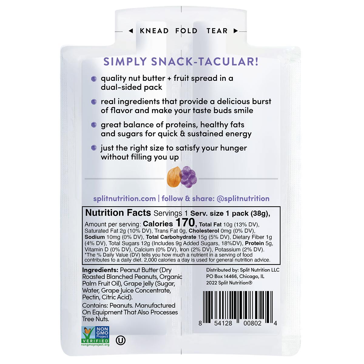 Peanut Butter & Grape Jelly (10 Packs)