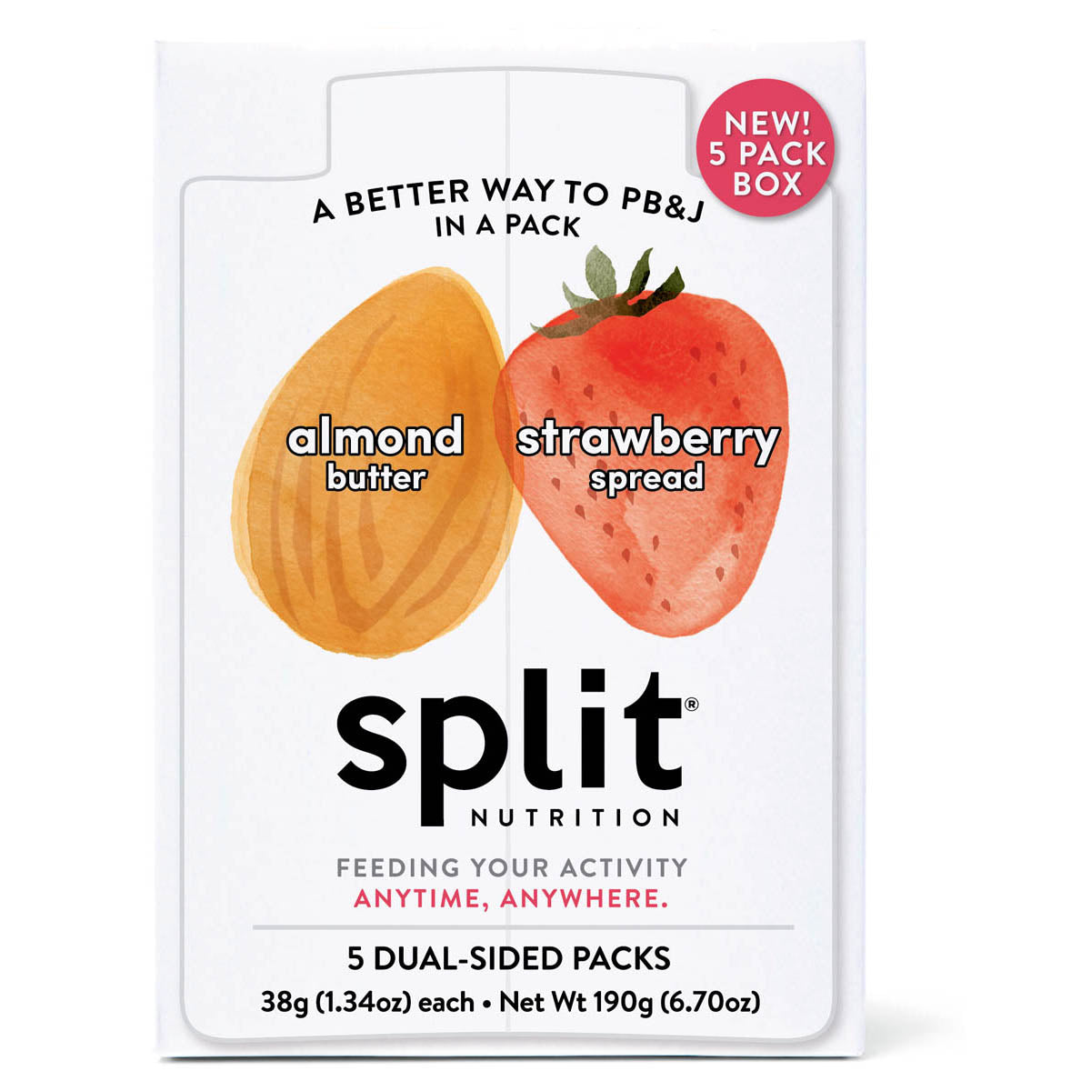 Almond Butter + Strawberry Spread (5 Packs)