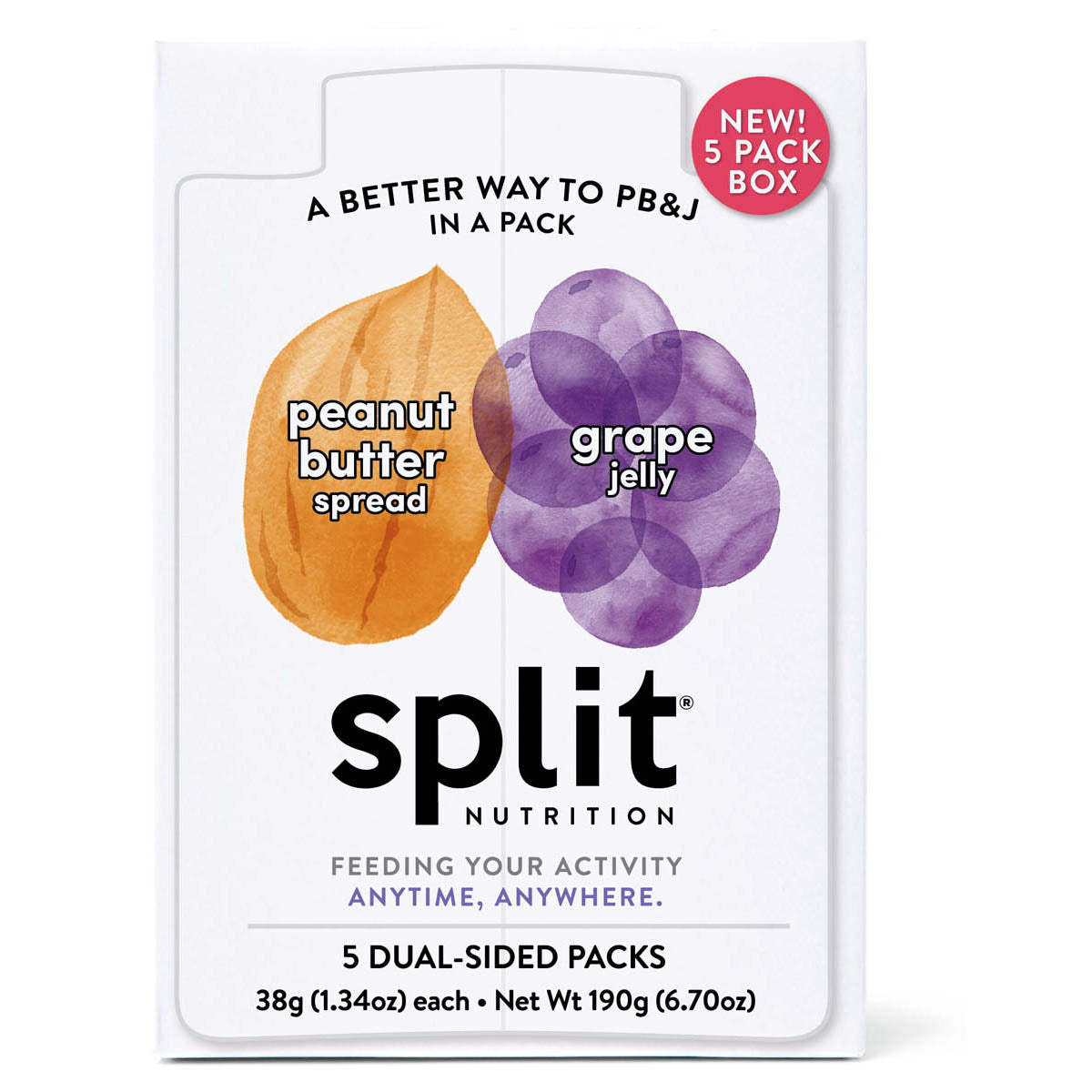 Peanut Butter + Grape Jelly (5 Packs)